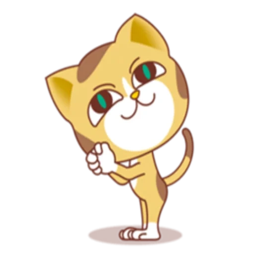 gato, gatos, gatos, gato amarillo, clipart