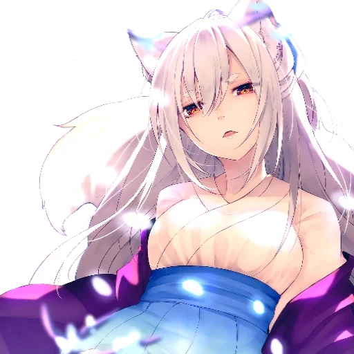 kitsune é branco, kitsune de anime, anime kitsuna, anime kitsune chita, anime kitsune white