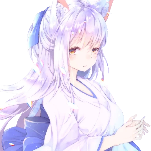 kitsune è bianco, kitsune anime, anime di kitsuna, kitsune anime bianco, anime girl kitsune