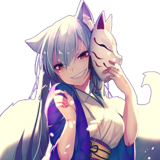 kitsune, anime kitsune, anime kitsuna, anime kitsune fox, anime kitsune blanc