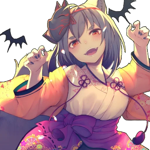 kitsune mika, kitsune miko, pas de kimono, anime tian kitsune, anime kitsune chita