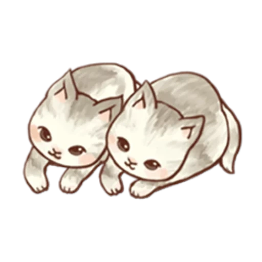 gattino, gatti chibi, 2d gatti abbracci, disegni di gattini carini, disegni di gatti carini