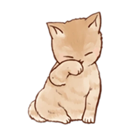 chat, animaux de chibi, l'animal est doux, les animaux sont mignons, les animaux sont des dessins mignons