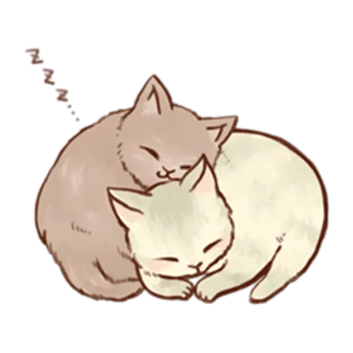 gato, gatito, pareja de gato, lindo sello, hermosa imagen de sello