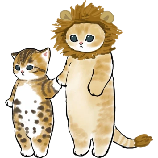 животные милые, ciao salut cat, котик иллюстрация, рисунки животных милые, животные милые рисунки