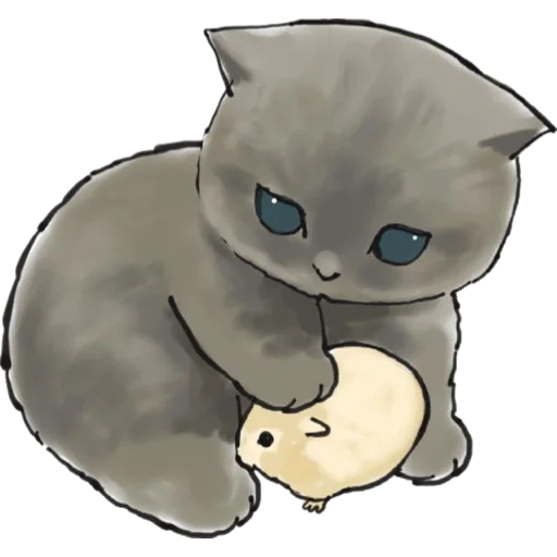 cat, chibiks of cats, chibi animals, lovely anime cats, drawings of cute cats