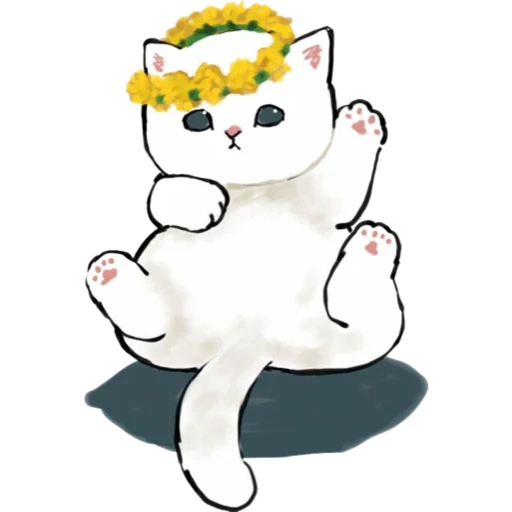 mofu sand, drawings of cute cats, kitty are funny drawings