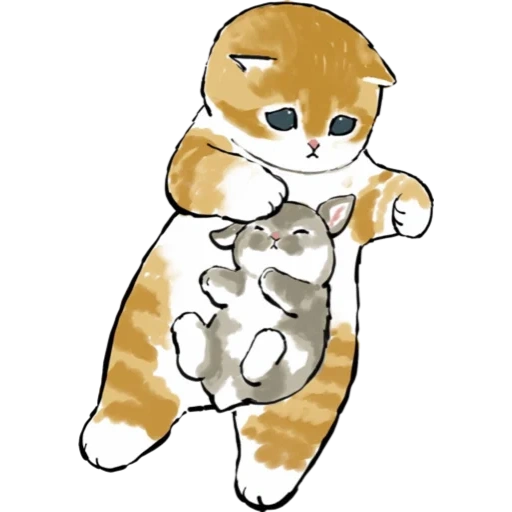 gatti mofu sabbia 2, illustrazione del gatto, gatti disegni carini, disegni di gatti carini, disegni di gatti carini