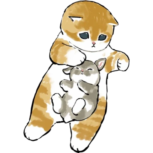 cats mofu sand 2, cat illustration, cats cute drawings, cute cats drawings, drawings of cute cats