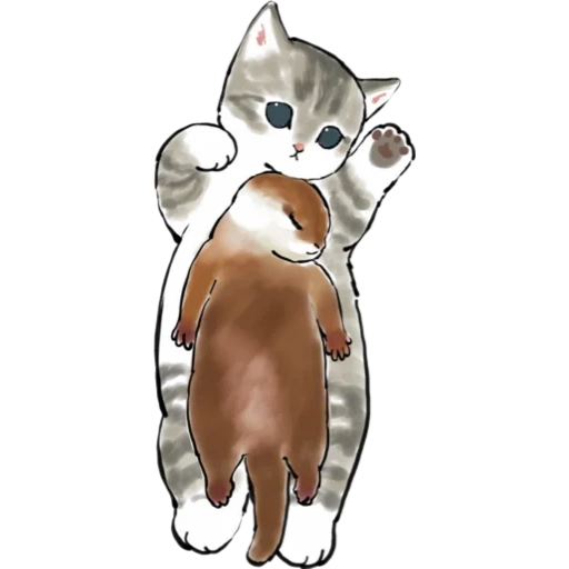 mofu sand, ilustração de gatos, desenhos de gato fofos, desenhos fofos de gado, desenhos de gatos fofos