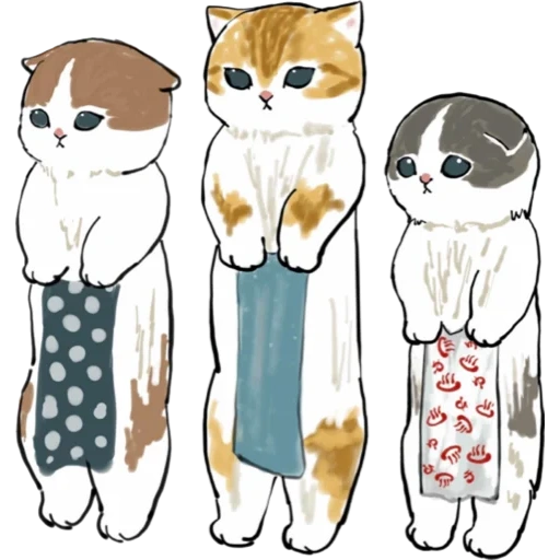 котики mofu, кошки милые рисунки, котики милые рисунки, рисунки милых котиков
