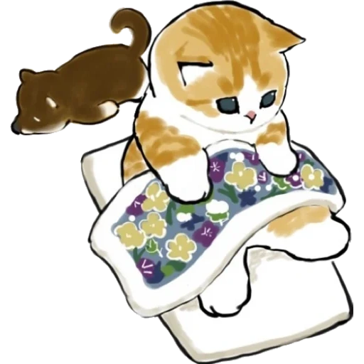 cat illustrazione, capi disegni carini, catciy disegni carini, illustrazione cat, adesivi per gatti