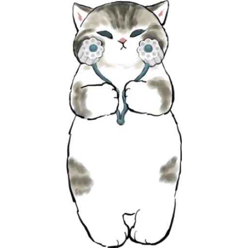 mofu sad stylers, gatti a mofe invia, disegni di carini gatti, illustrazione cat, disegni di gatti carini