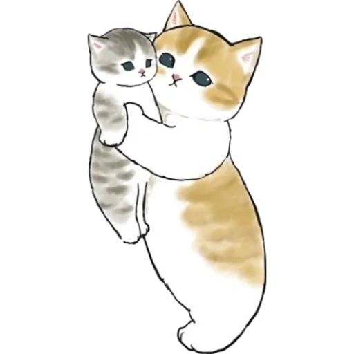 mofu sable chat, mofu sable chats, beaux dessins de chat, capteurs mignons dessins, animaux animaux mignons