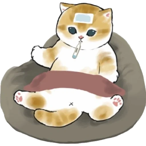mofu sand, mofu sand cats, mofusand cats, cute animals, illustration cat