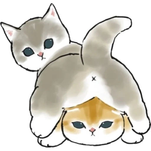 рисунки милых котиков, кошка, котики милые рисунки, милые рисунки, иллюстрация кошка