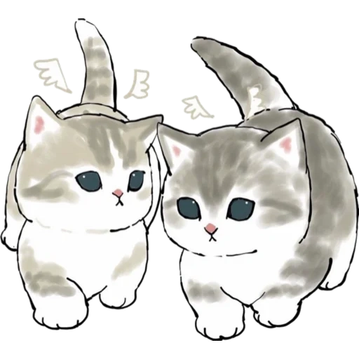 милые котики рисунки, рисунки милых котиков, милые котики аниме, котики мофу, милые котики