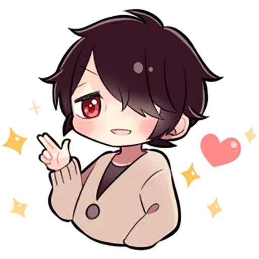 chibi, figura, taizai chibi, homem de cabelo preto, dazai osama chibi