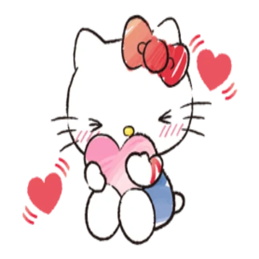 kitty, hellokitty, hello kitty, katie's heart, hello kitten loves you