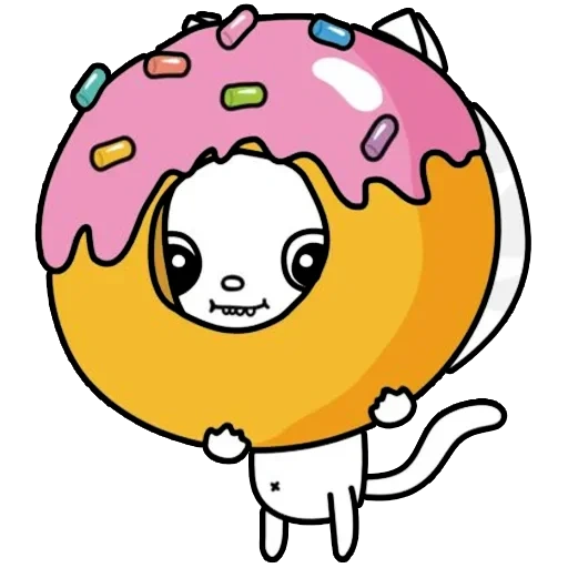 chuanjing, donuts, tala, gato de donut, gato de donut