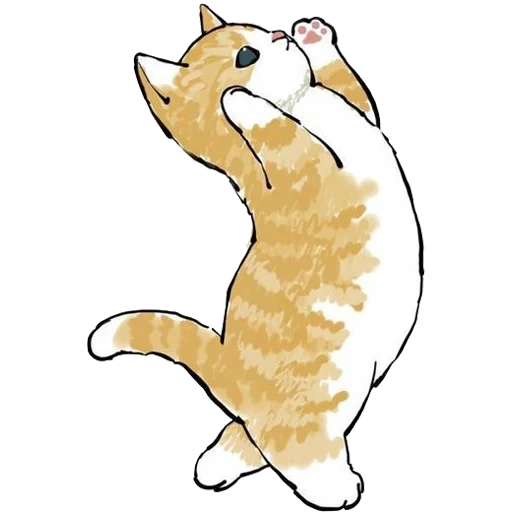 dibujo de gatos, ilustración de un gato, ciao salut cats, cats lindos dibujos, lindos dibujos de gatos