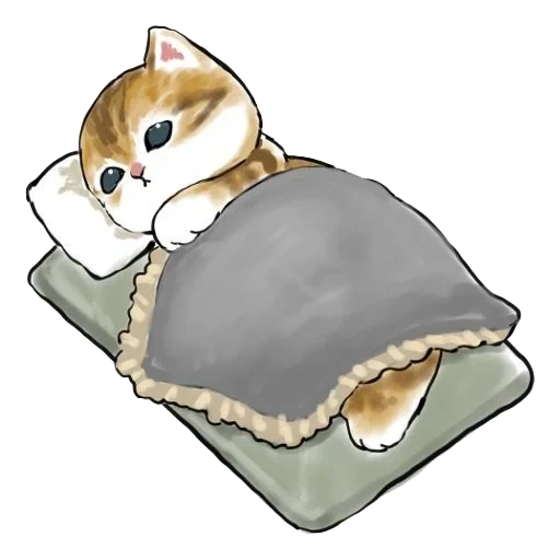 illustration of a cat, cute cat drawings, kitten illustration
