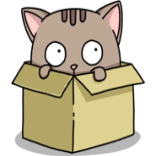 mayus cat, scatola del gattino, kawaii cat, gatti kawaii, cos'è il mouse