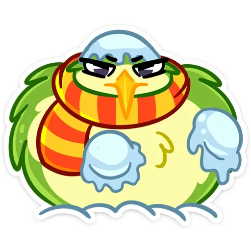 kiwi, smiley, kiwi sticker set