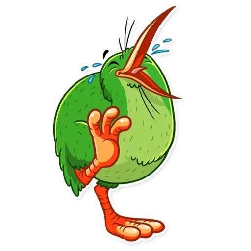 kiwi, pássaro kiwi, pássaros de desenho animado, pássaro de desenho animado, o pássaro é desenho animado