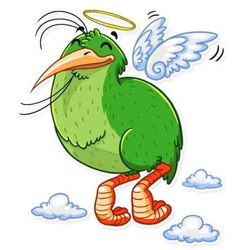 qiwi, kiwi, pacchetto kiwi, kiwi bird, l'uccello è cartone animato