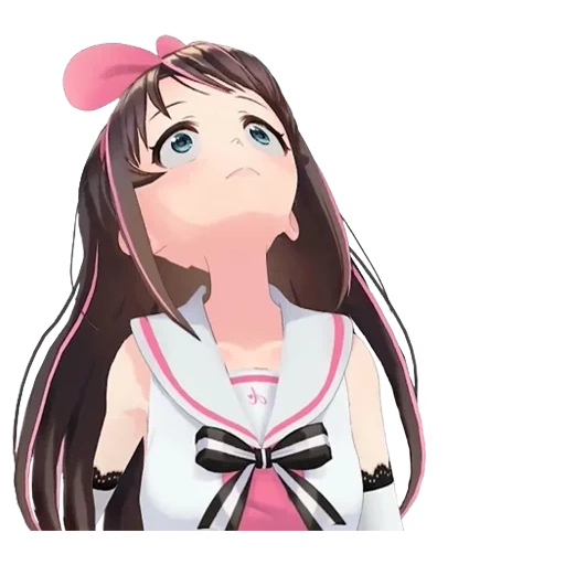 kizuna ai, kizuna ai, animação kizuna, rosto kizuna ai