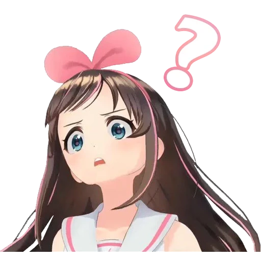 kizuna ai, kizuna ai, anime kizuna, wajah kizuna ai