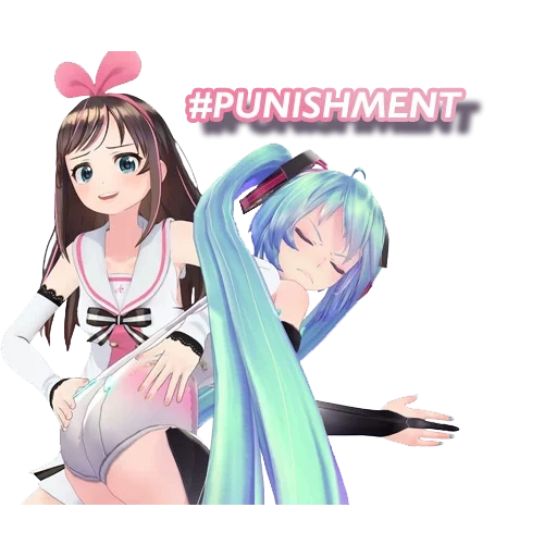 kizuna ai, kizuna ai miku, kizuna ai miku, kizuna ai fak yu, kizuna ai hatune miku