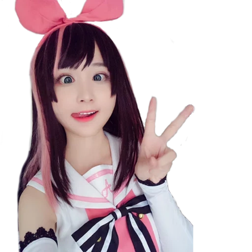 símbolo de expresión, kizuna, kizuna ai, aliga kizuna, kizuna ai cosplay