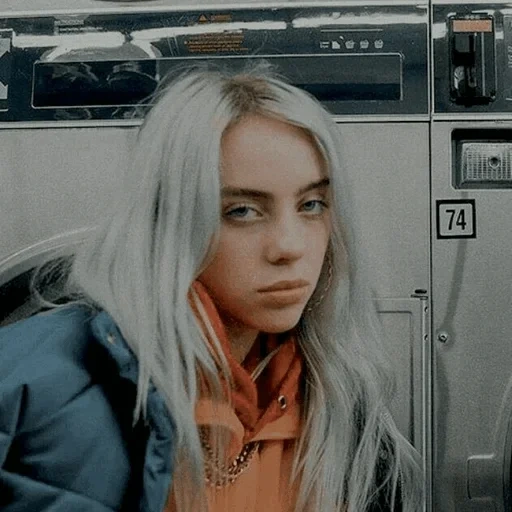 billy ailish, billie eilish, gelangweilt billie eilish, billie eilish ästhetik, billie eilish silberne haare