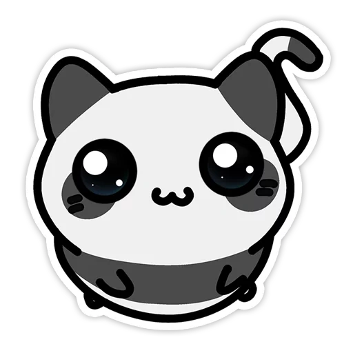 stiker lucu, pola panda lucu, pola panda lucu, pola sketsa panda, sketsa pandocka