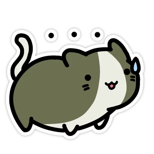 pushen, the cat problem, general god cat, hamsters are cute, puxin sticker