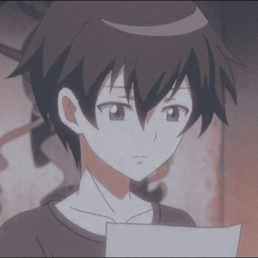 animación, niño anime, tanaka por animación, espada maestra en línea, kazuto kirigaya skriny