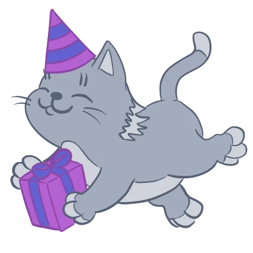 фантик, кот картун кэт, полосатая кошка
