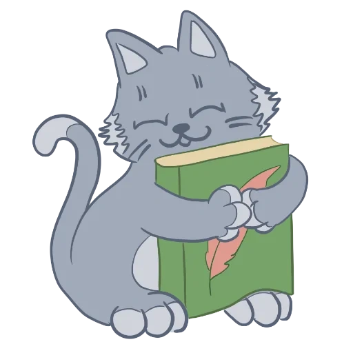 fantik, fickbook cat, cat ficbook, kucing dengan buku