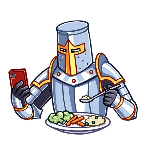 knight knight stickers, knight stiker, stickers knight, steaks vk knight, set of stickers