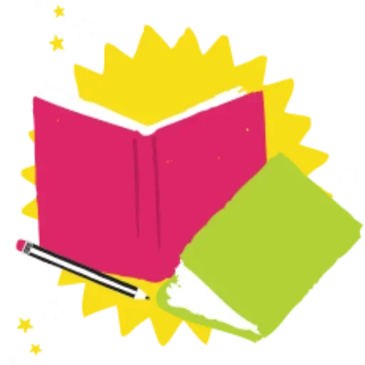 temukan, buku, buku catatan, logo pendidikan uji