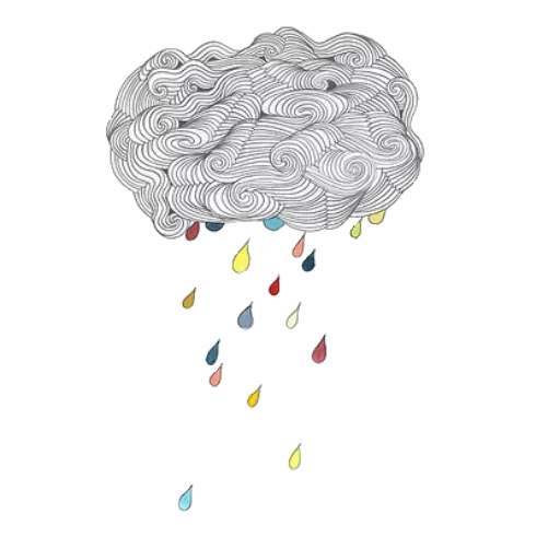 рисунок, туча дождем, дождь клипарт, облако дождем, memorado iq тест