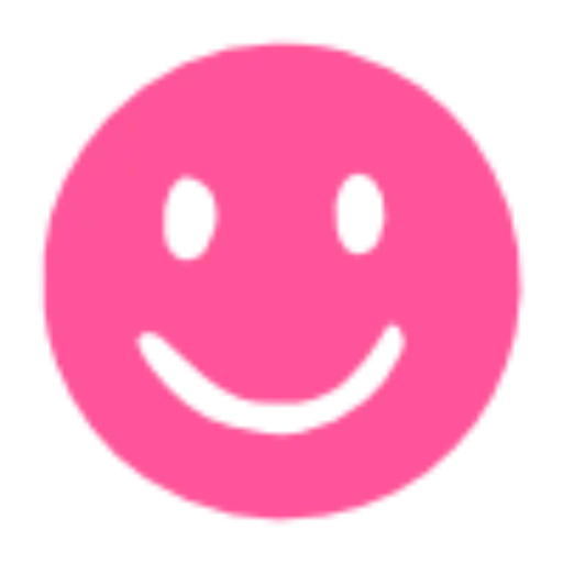 sonriente, pictograma, sonrisa rosa, emoticón rosa, ícono sonriente rosa