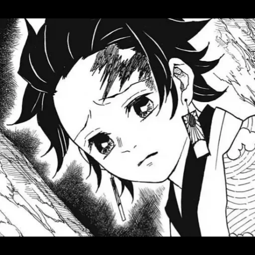 manga, tanjiro, manga icon, tanjiro manga, manga blade cutting demons