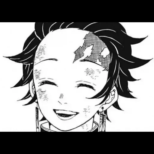 dessin de tanjiro, tanjiro est noir, manga tanjiro kamado, tanjiro kamado croquis, tanjiro dessin avec un crayon