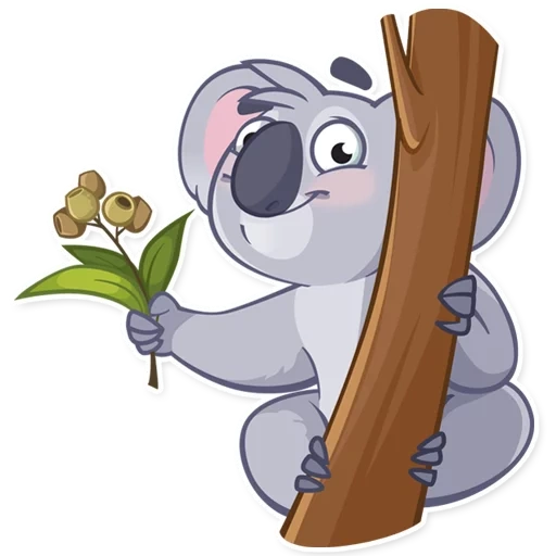 koala, cartoon coala, argilas coala, cartoon coala fofo, cartoon fofo koala wood