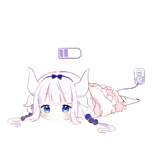 kanna kamui, dibujos de anime, personajes de anime, dragon maid kobayashi, anime dragon maid kobayashi