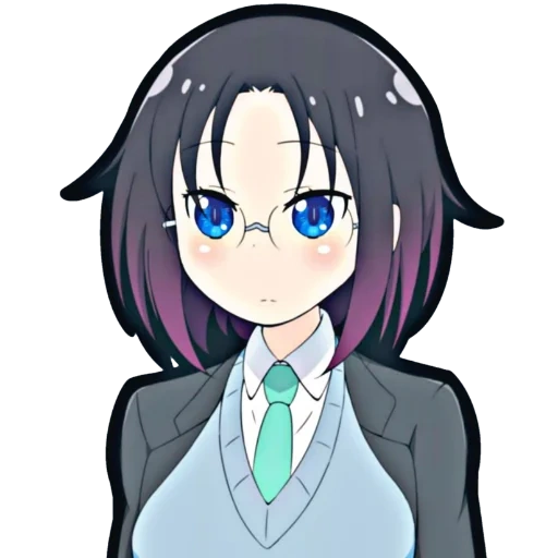 kobayashi, kobayashi elma, elma kobayashi chibi, animação kobayashi elma, a criada do dragão de kobayashi elma