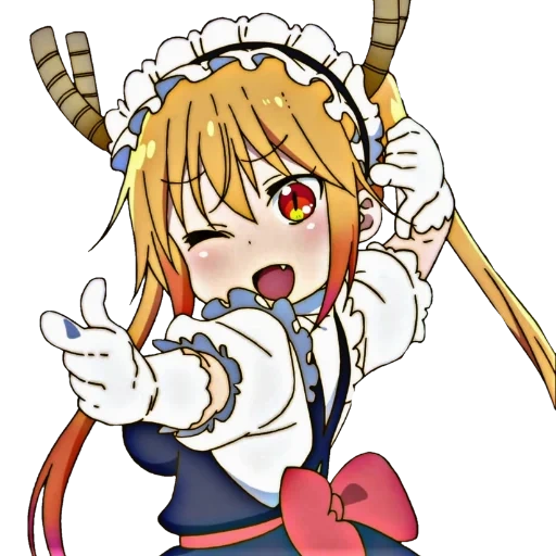 naga pembantu kobayashi, stiker maid kobayashi, maid dragon kobayashi san, manga dragon maid kobayashi, logo dragon maid kobayashi